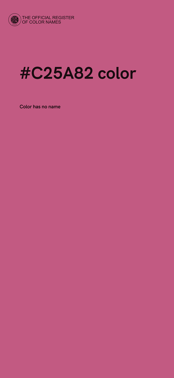 #C25A82 color image