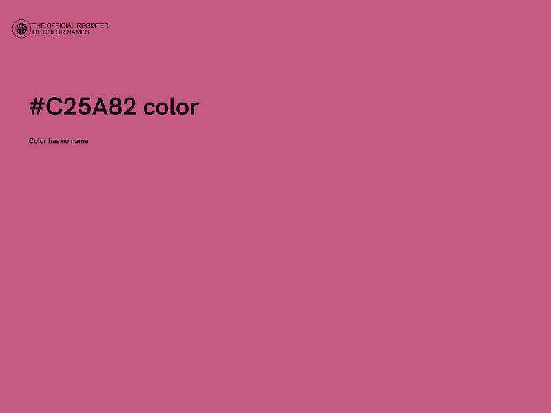 #C25A82 color image