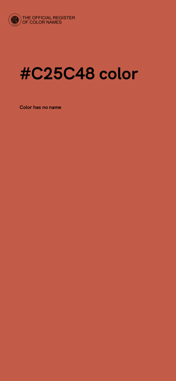 #C25C48 color image