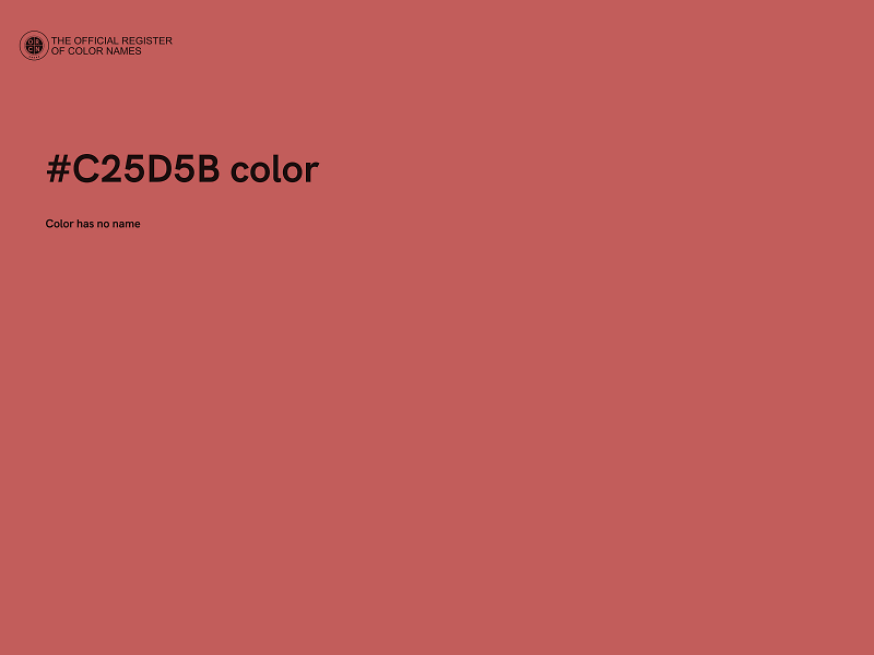 #C25D5B color image