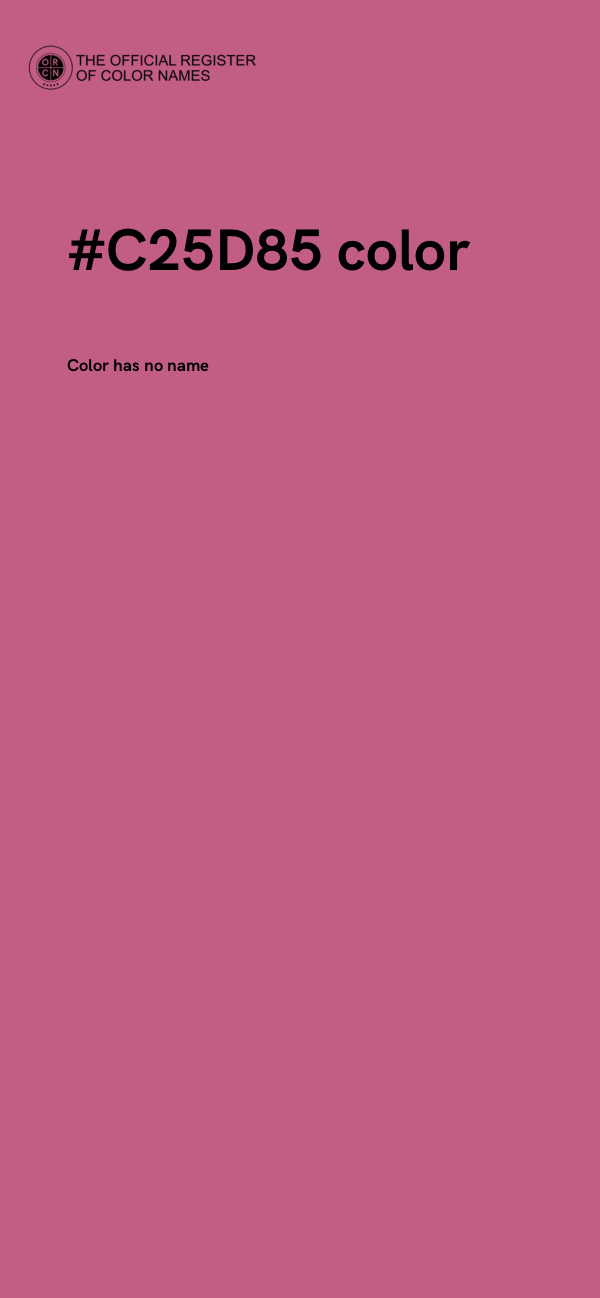#C25D85 color image