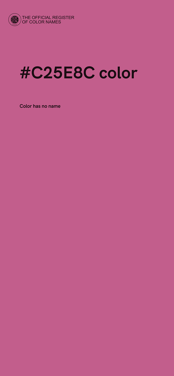 #C25E8C color image