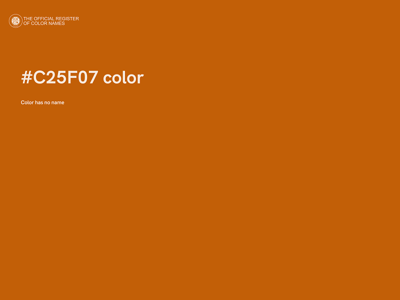 #C25F07 color image