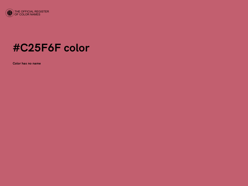 #C25F6F color image