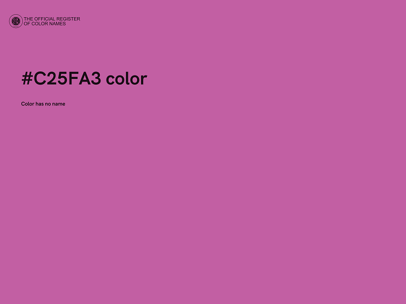 #C25FA3 color image