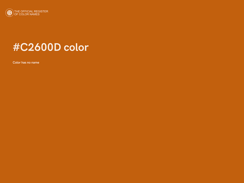 #C2600D color image