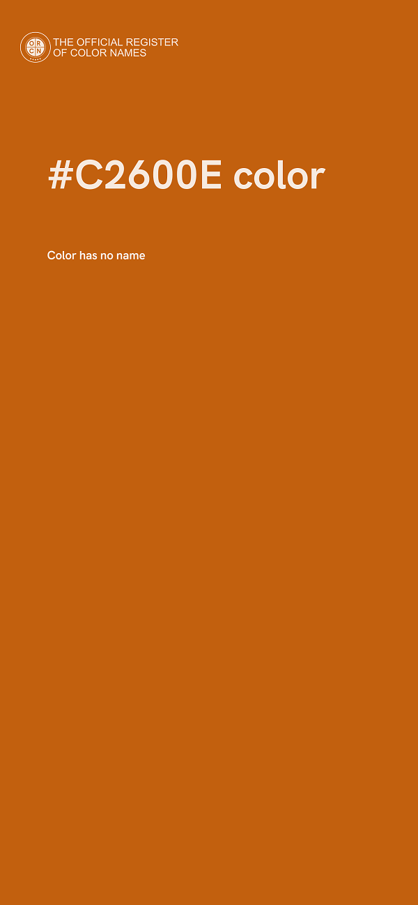 #C2600E color image
