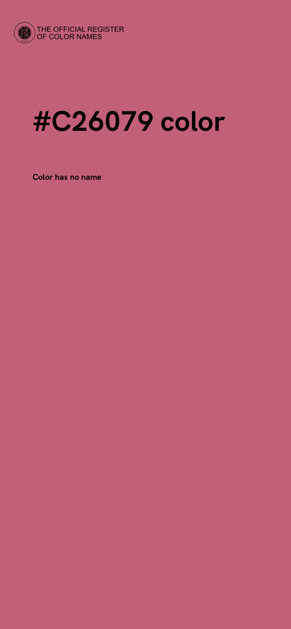 #C26079 color image