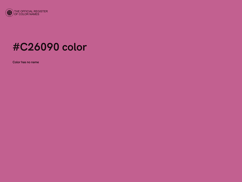 #C26090 color image