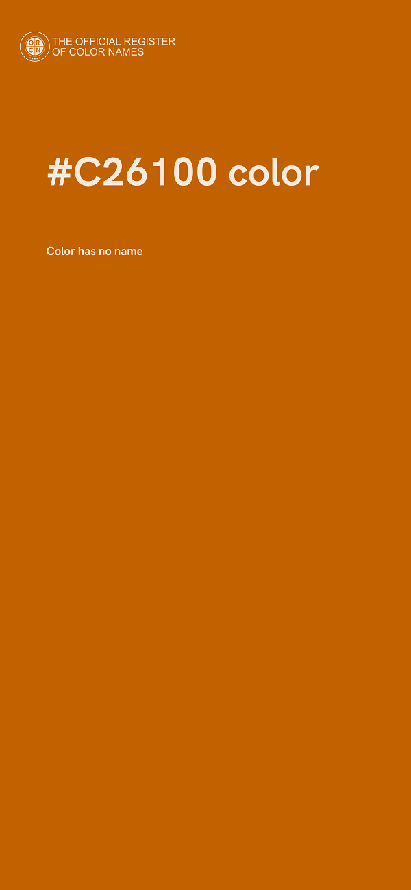 #C26100 color image