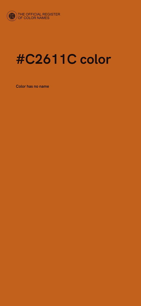 #C2611C color image