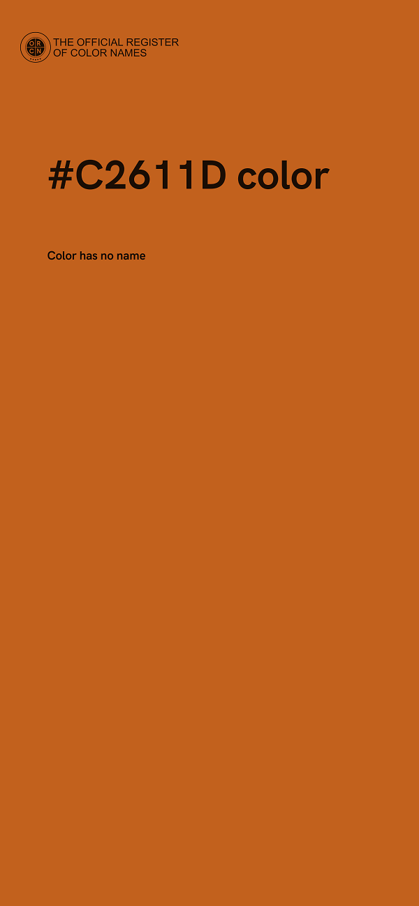 #C2611D color image