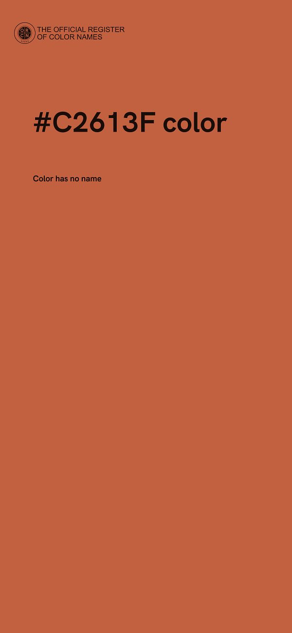 #C2613F color image