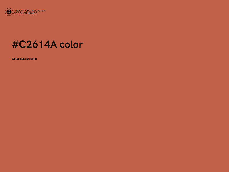 #C2614A color image