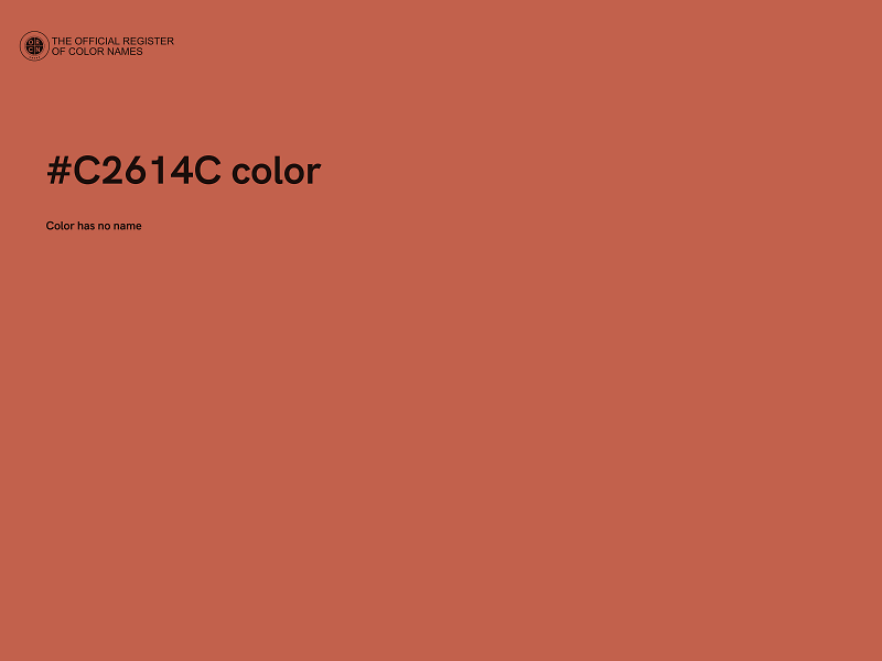 #C2614C color image