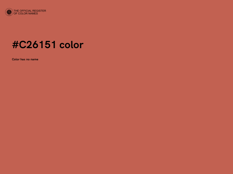 #C26151 color image