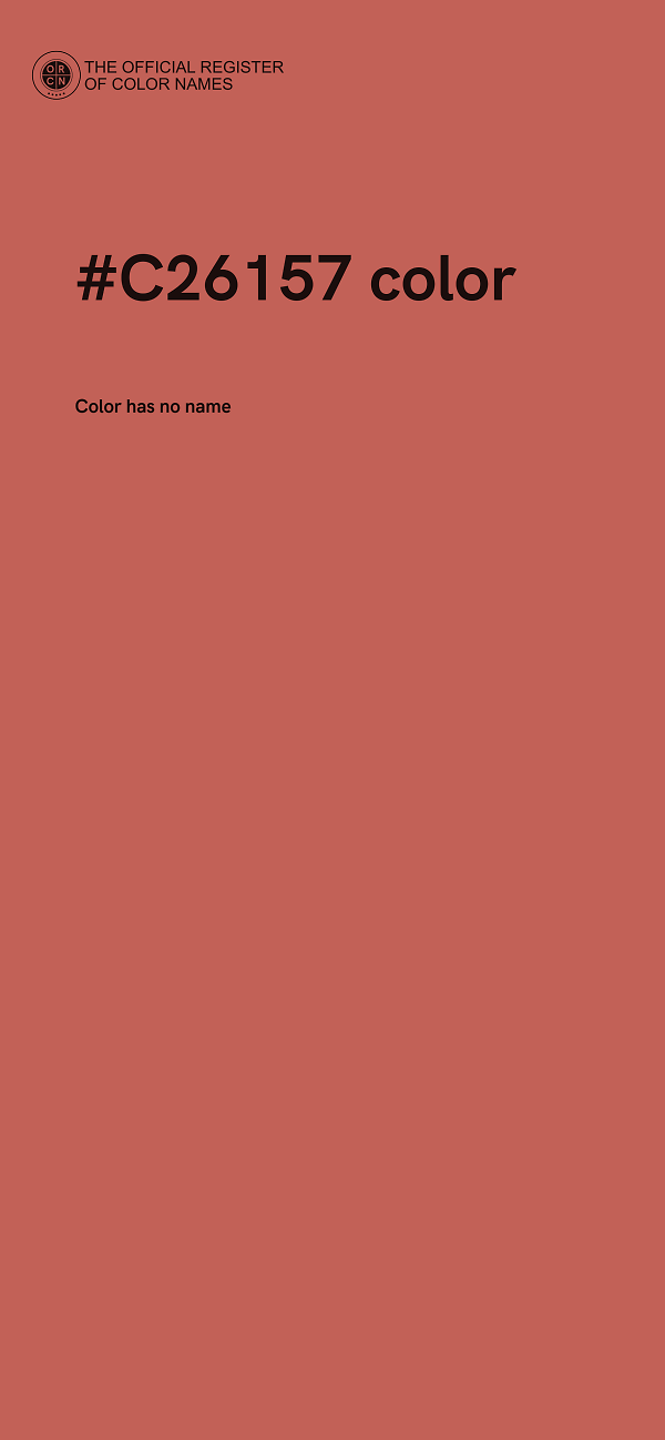 #C26157 color image