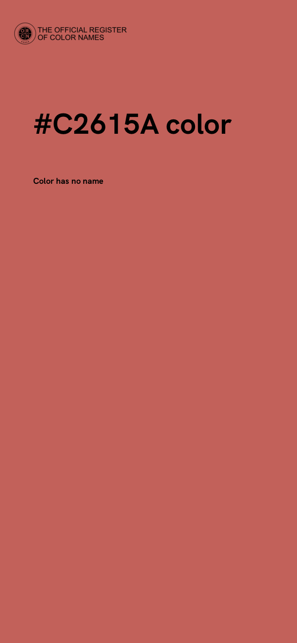 #C2615A color image