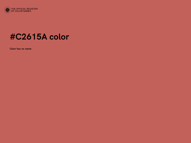 #C2615A color image