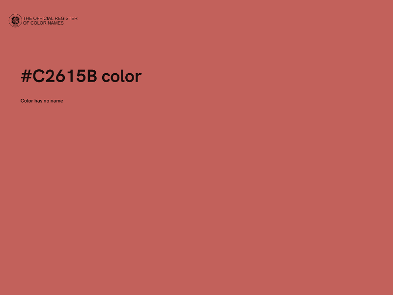 #C2615B color image