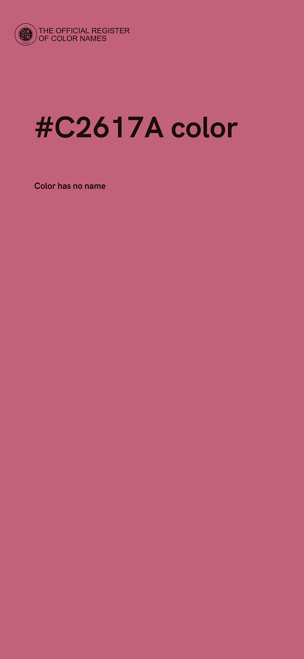 #C2617A color image