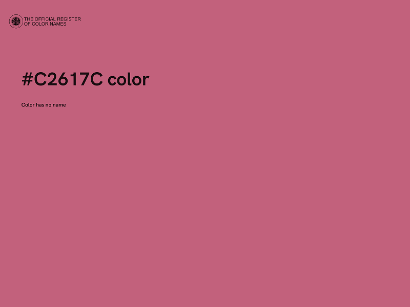 #C2617C color image