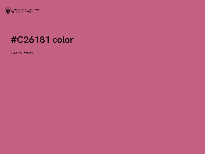 #C26181 color image