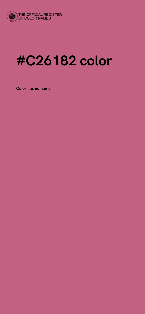 #C26182 color image