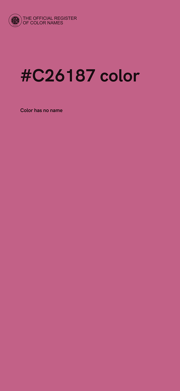 #C26187 color image