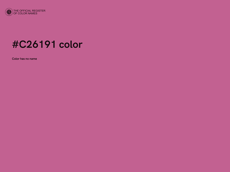 #C26191 color image