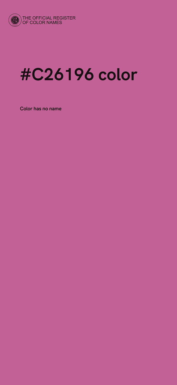 #C26196 color image