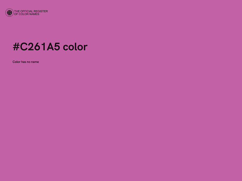 #C261A5 color image