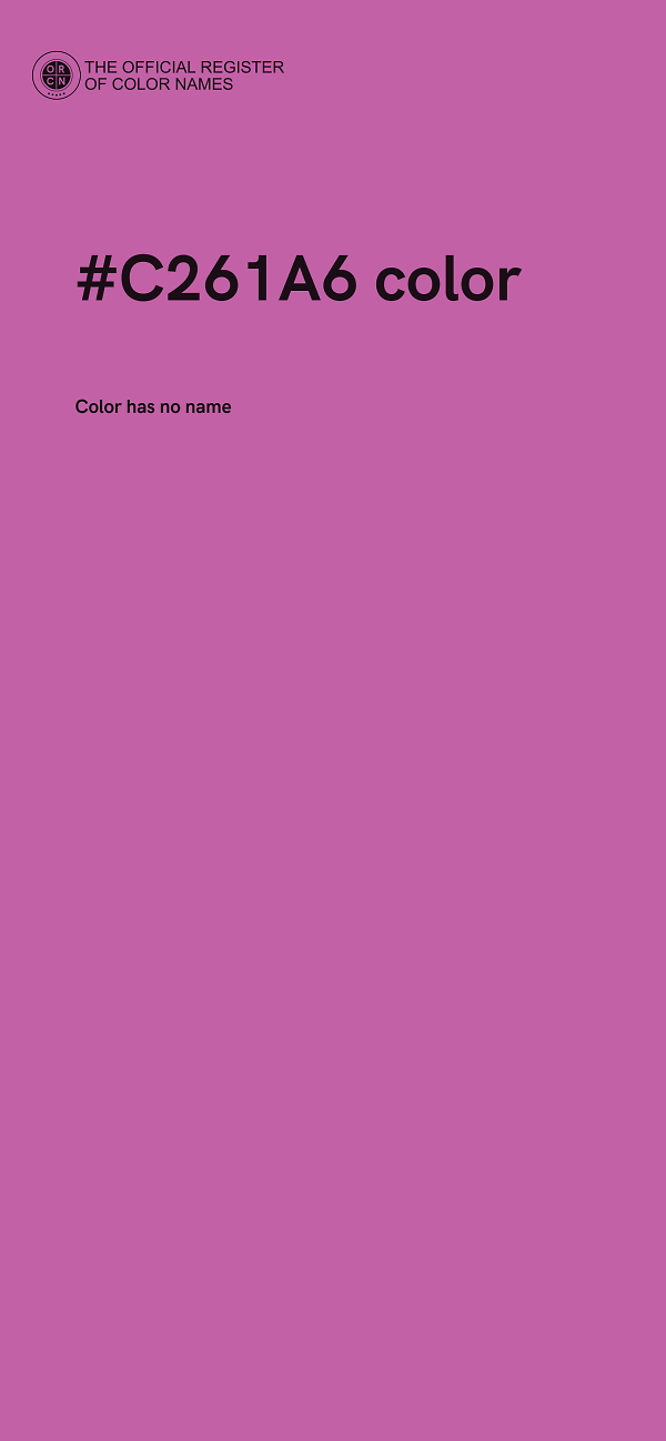 #C261A6 color image