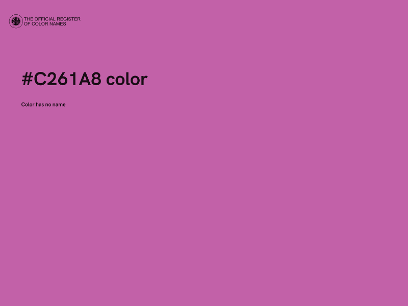 #C261A8 color image