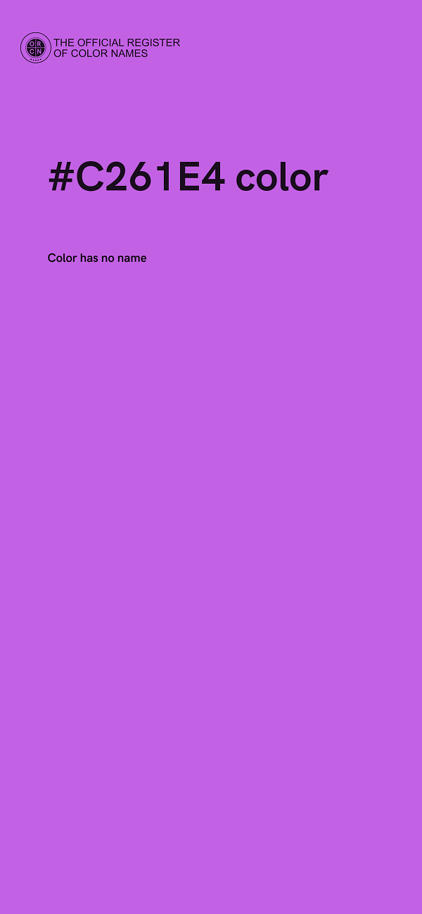 #C261E4 color image