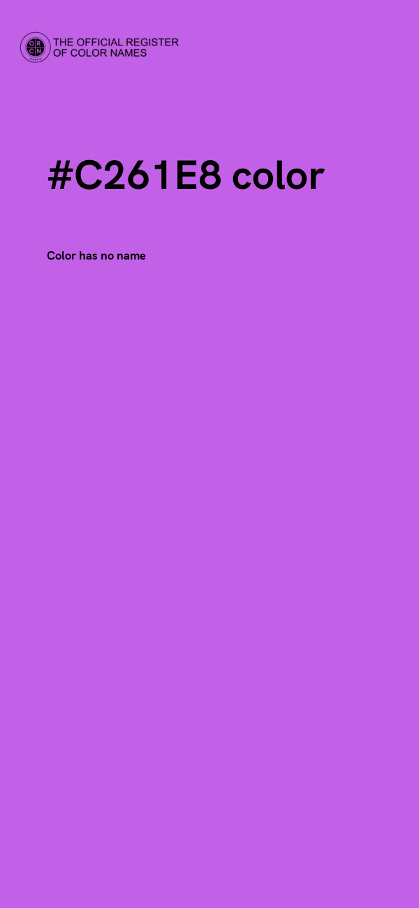 #C261E8 color image