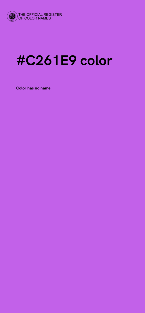 #C261E9 color image