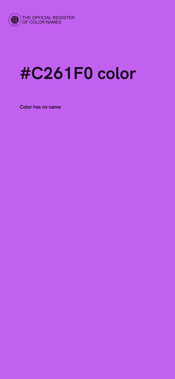 #C261F0 color image