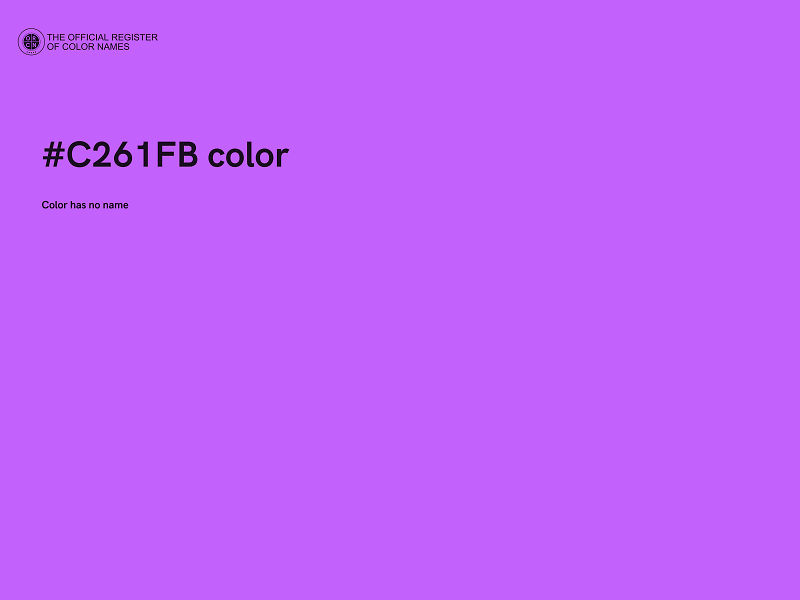 #C261FB color image