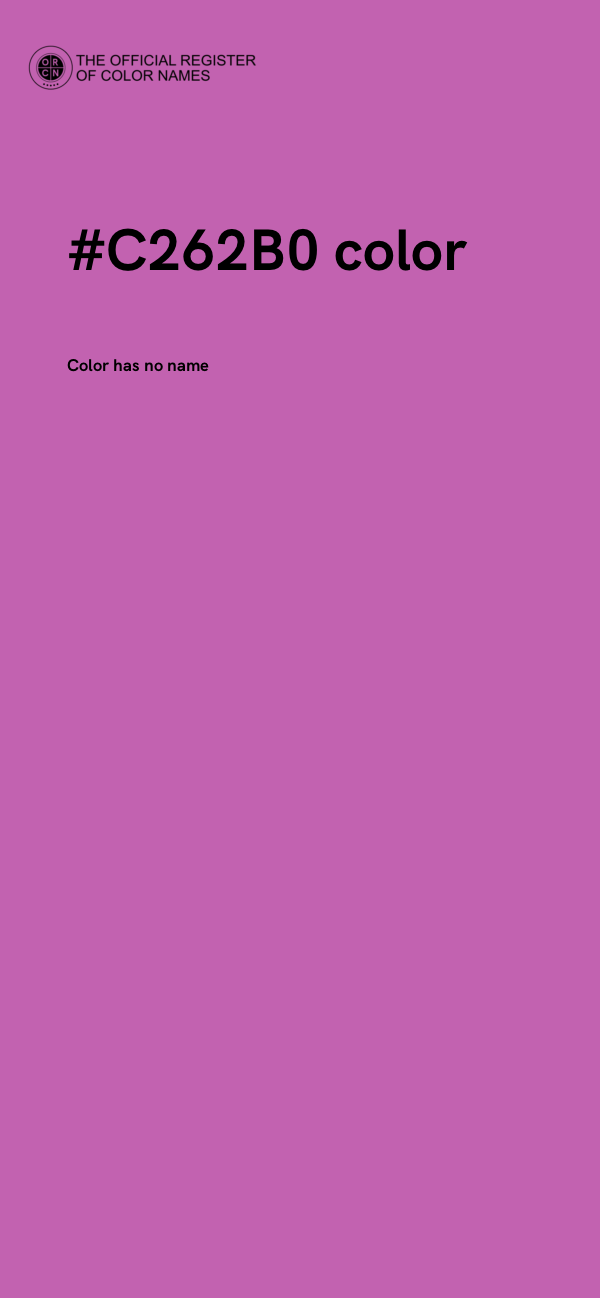 #C262B0 color image