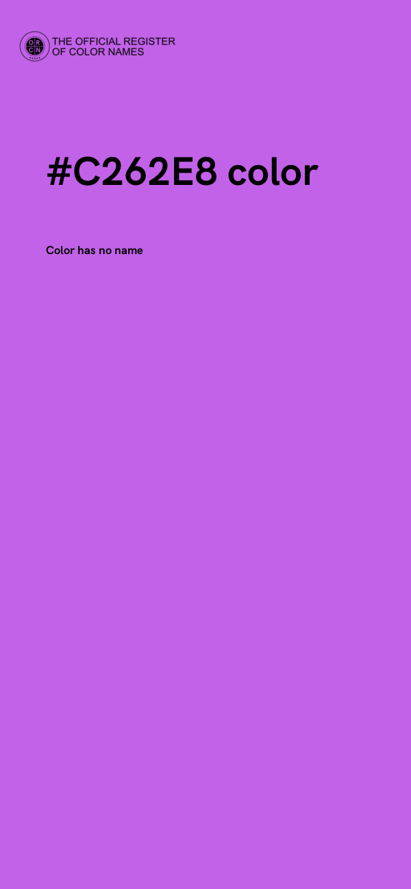 #C262E8 color image