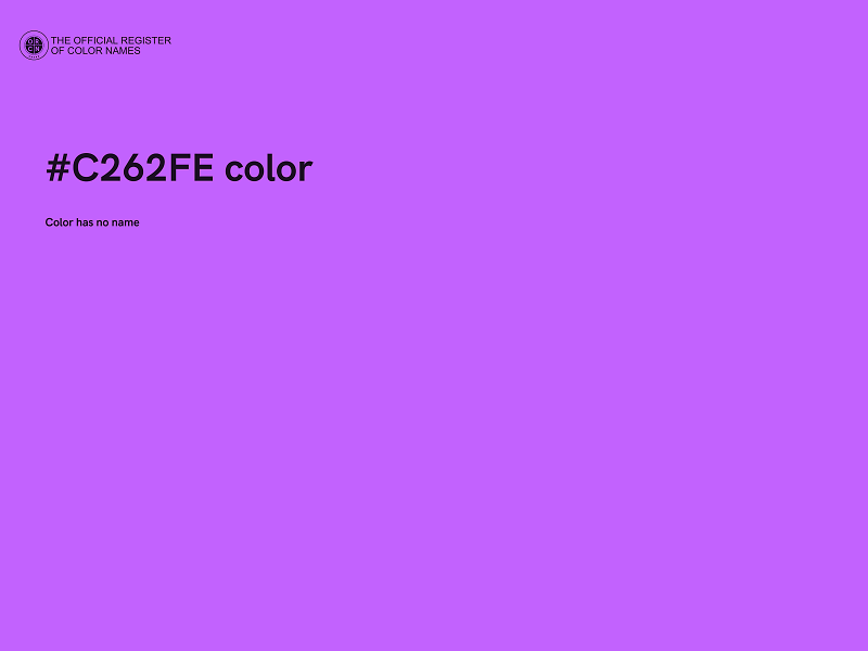 #C262FE color image