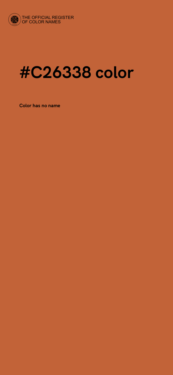 #C26338 color image