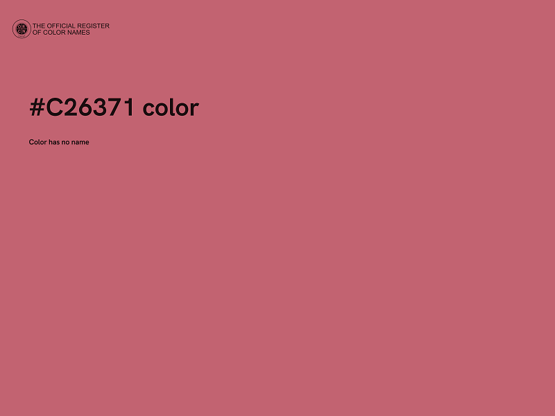 #C26371 color image