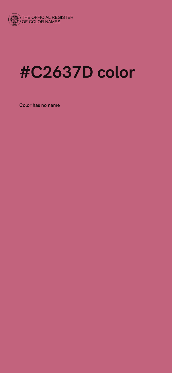 #C2637D color image