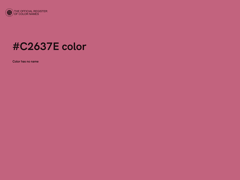 #C2637E color image