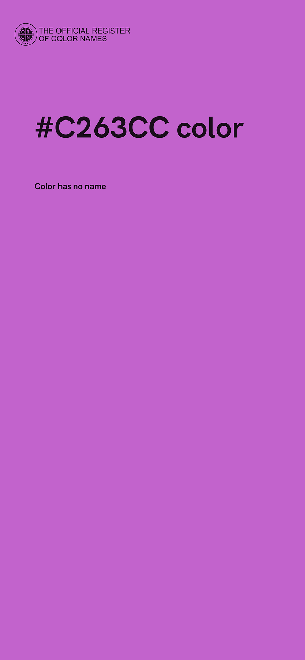 #C263CC color image
