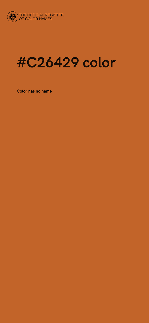 #C26429 color image
