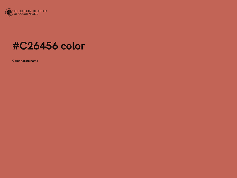 #C26456 color image