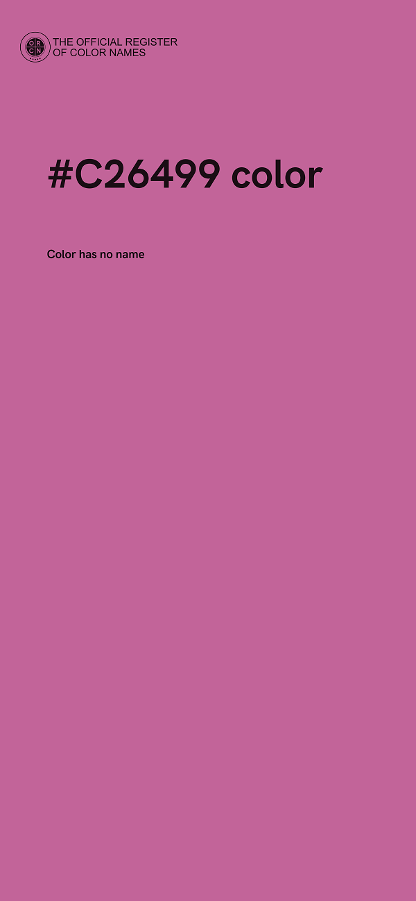 #C26499 color image